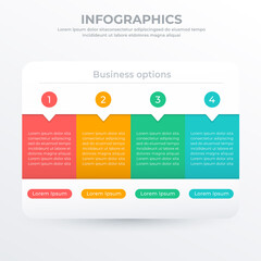 Business infographic template for web, banner and brochure : Vector Illustration