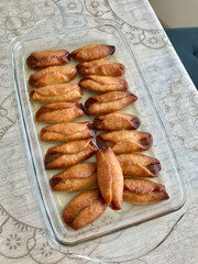 Traditional Turkish Dough Sherbet Dessert Kalburabasti / Efsun.