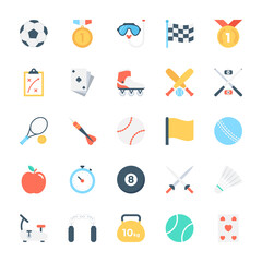Sports Colored Vector Icons 3