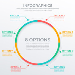 Business infographic template for web, banner and brochure : Vector Illustration