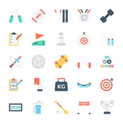 Sports Colored Vector Icons 4
