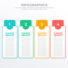 Business infographic template for web, banner and brochure : Vector Illustration