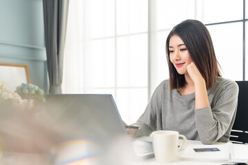 Working Woman working from home