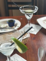 table setting in restaurant