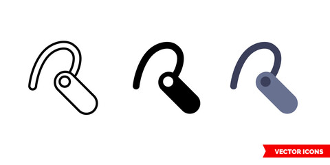 Hands free icon of 3 types. Isolated vector sign symbol.