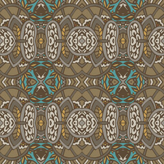 Vector seamless pattern african art batik ikat. Ethnic ptint vintage design.