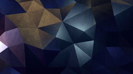 Abstract Dark Minimalist Geometric Background - 3D rendering
