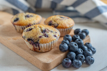 home madevanilla  blueberry muffins