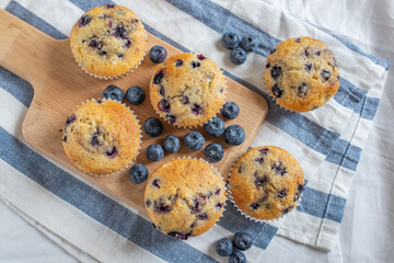 home madevanilla  blueberry muffins