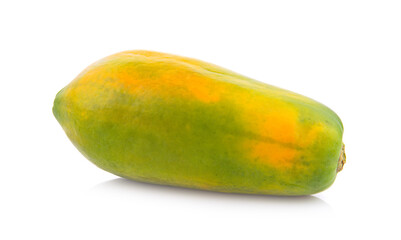 papaya isolated on white background