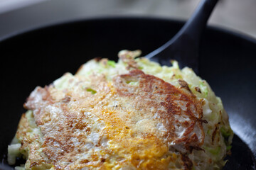 お好み焼きを作る過程