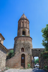 Fototapeta na wymiar Georgia, the city of love Signagi. June 2019. Church for prayers. A place for believers in the old Georgian town of Sighnaghi.