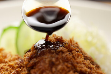 コロッケのクローズアップ
