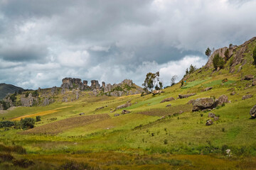 Paisajes andinos fotografiada en el departamento de Cajamarca