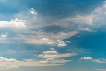 White cloud background and blue sky photo