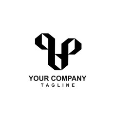 Obraz premium PP, PHP, HPP, QHP initials geometric shaun head ship logo and vector icon