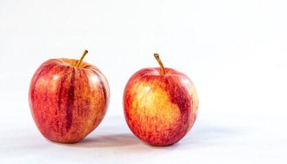 red apple isolated on white