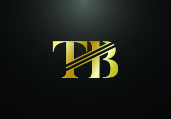 Initial Monogram Letter T B Logo Design Vector Template. T B Letter Logo Design