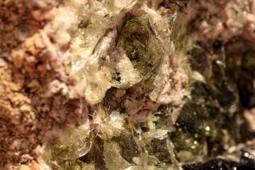 ants on the ground,glass in stone, natural formation, ruby
