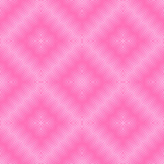Seamless halftone background, pink fabric print with halftone effect, abstract seamless geometric background