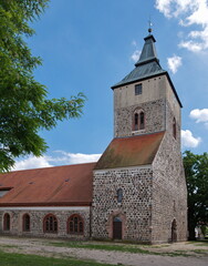 Fototapeta na wymiar Stadtkirche St. Marien in Altlandsberg