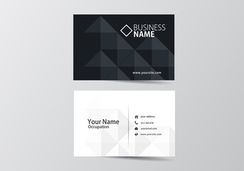  business card. visiting card template two sides
