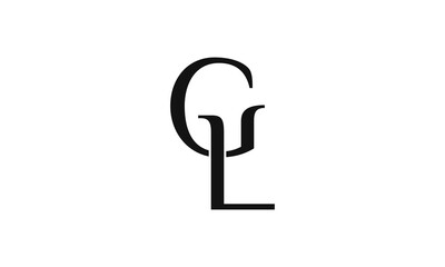 g, l, gl logo, icon, symbol