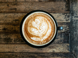 Mocha coffee black cup