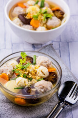 Boiled minced pork with tofu