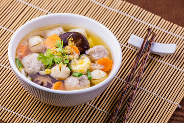 Boiled minced pork with tofu