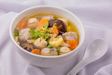 Boiled minced pork with tofu