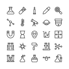 Science and Technology Line Vector Icons 6