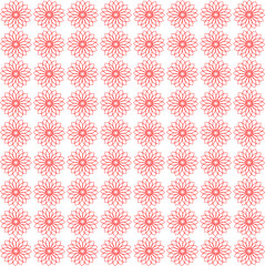 Seamless abstract modern flowers pattern. flowers ellipse colorful vector pattern design