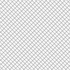Fototapeta premium Seamless surface pattern with mini blocks ornament. Diagonal stripes grill background. Grid motif. Crossed lines wallpaper. Checkered image. Digital paper, textile print. Geometric backdrop. Vector.