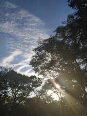 sunset in the mountains