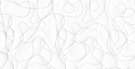 three-dimensional curved lines drawings pattern and background on a white background