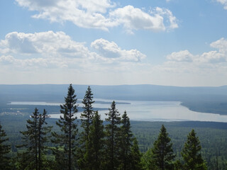 clouds over the lake