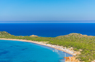Beach in Capo Coda Cavallo (Olbia, Sardinia, Italy).