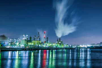 神奈川県川崎の工場夜景
