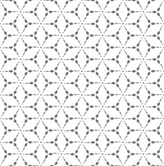 Continuous Creative Vector Twenties Design Texture. Repeat Monochrome Graphic 30s Shapes Pattern. Repetitive Asian Roaring 