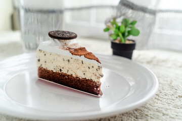 piece of chocolate cake