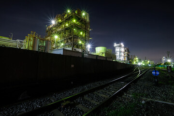 Fototapeta premium 神奈川県川崎の工場夜景