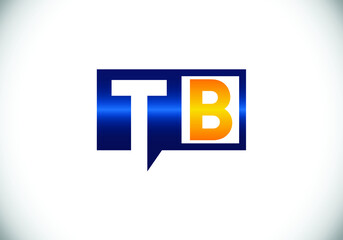 Initial Monogram Letter T B Logo Design Vector Template. T B Letter Logo Design