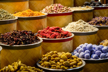 Spices for sale in middle eastern market