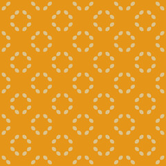 Fototapeta na wymiar Light cream pattern on yellow seamless background.