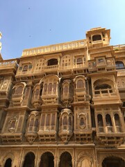 Fototapeta na wymiar Patwon ki Haveli/ Patwa Haveli (Kothari's Patwa Haveli), Jaisalmer, Rajasthan