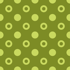 Light green circles on green seamless background.
