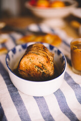 Herb Stuffed pork roll