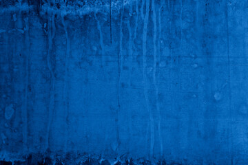 Old wall pattern texture cement blue dark abstract  blue color design are light with black gradient background.