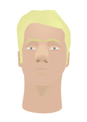 Man face portrait. vector illustration